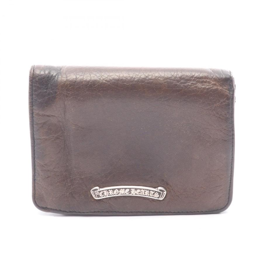 クロムハーツ CHROME HEARTS JOEY カモフラージュ 二つ折り財布 財布 レザー メンズ ブラック系 【中古】 クロムハーツ JOEY カモフラージュ ブランドオフ CHROME HEARTS レザー