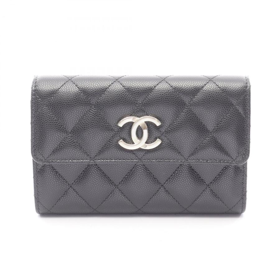 CHANEL（シャネル） マトラッセ ブランドオフ キャビアスキン(グレ 