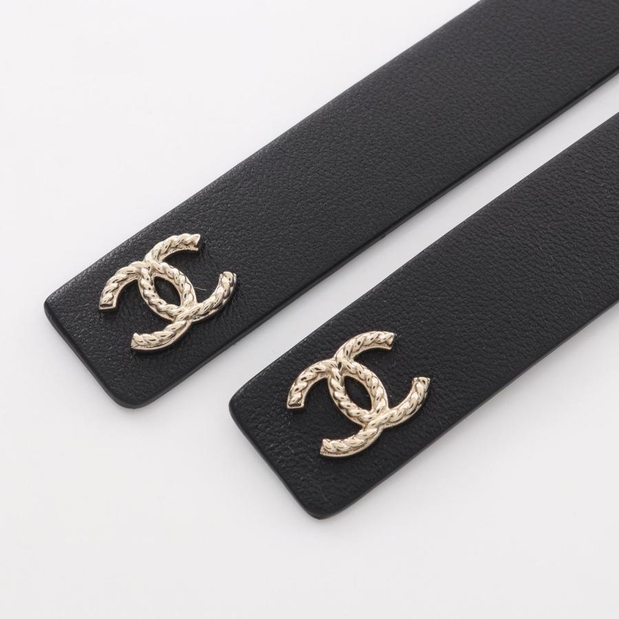 CHANEL（シャネル） ココマーク リボン チェーン ブランドオフ レザー