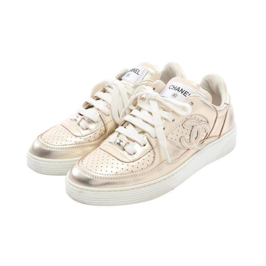 CHANEL（シャネル） ココマーク ブランドオフ レザー スニーカー 中古