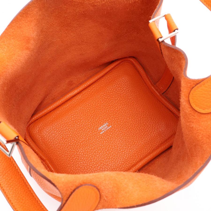 お盆休み値下げ！レア！エルメス レ マタン ド エタン プレート 未使用品 HERMES（エルメス） ピコタンPM ブランドオフ レザー ハンドバッグ