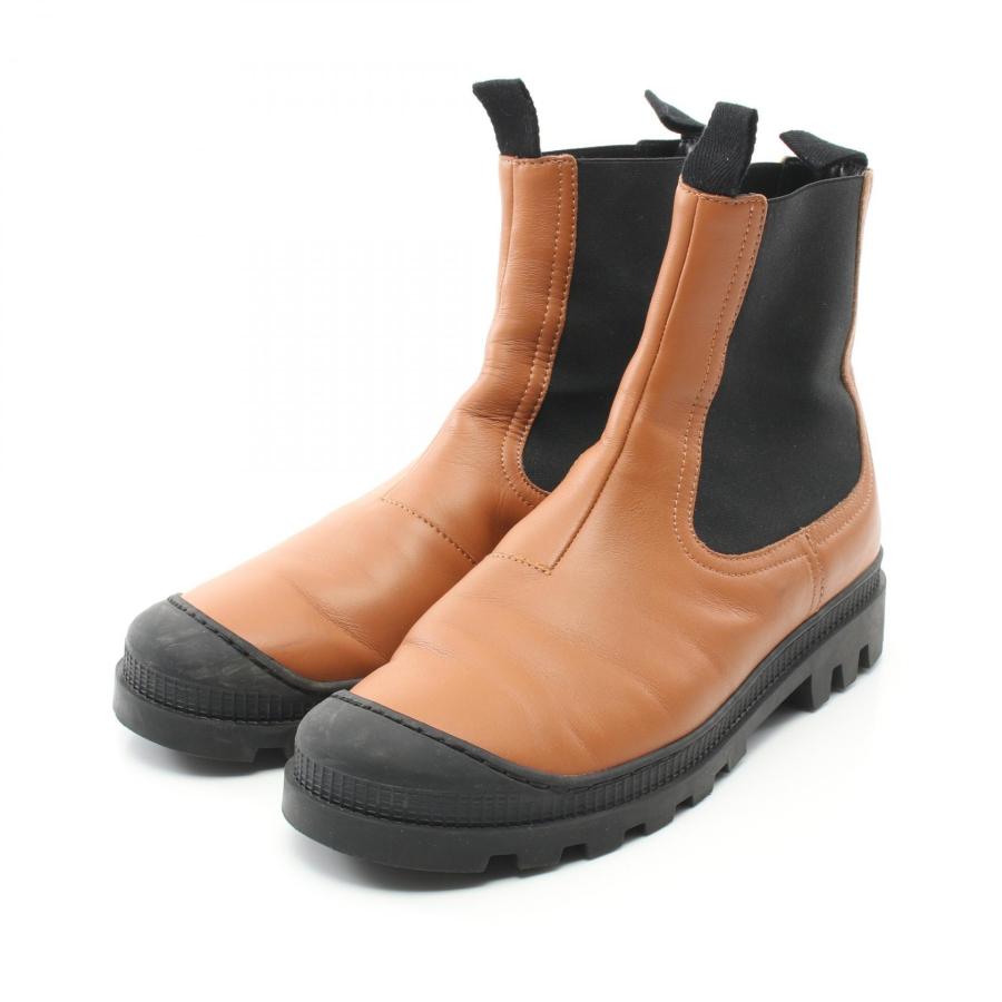 人気 ロエベ チェルシーブーツ サイドゴアブーツ 41 ライトブラウン系