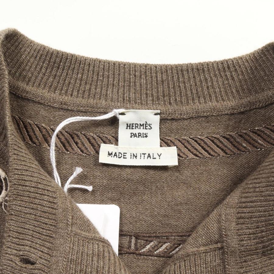 HERMES エルメス Les Tambours エトゥープ ブランドオフ ウール 