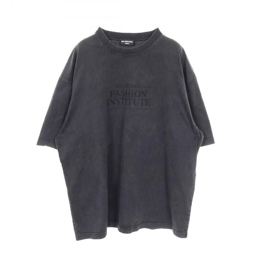 バレンシアガ BALENCIAGA FASHION INSTITUTE カットソー 衣料品 トップス コットン メンズ レディース グレー系 【中古】 BALENCIAGA（バレンシアガ） FASHION INSTITUTE ブランドオフ コットン