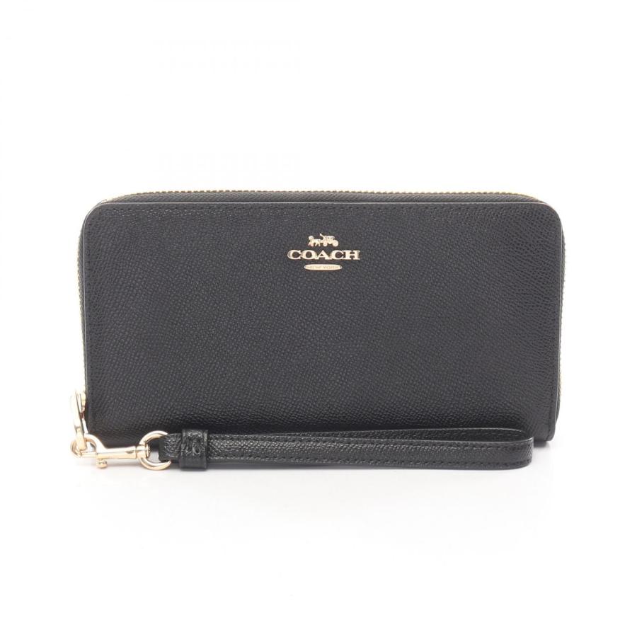 COACH（コーチ） ロングジップアラウンド ブランドオフ レザー
