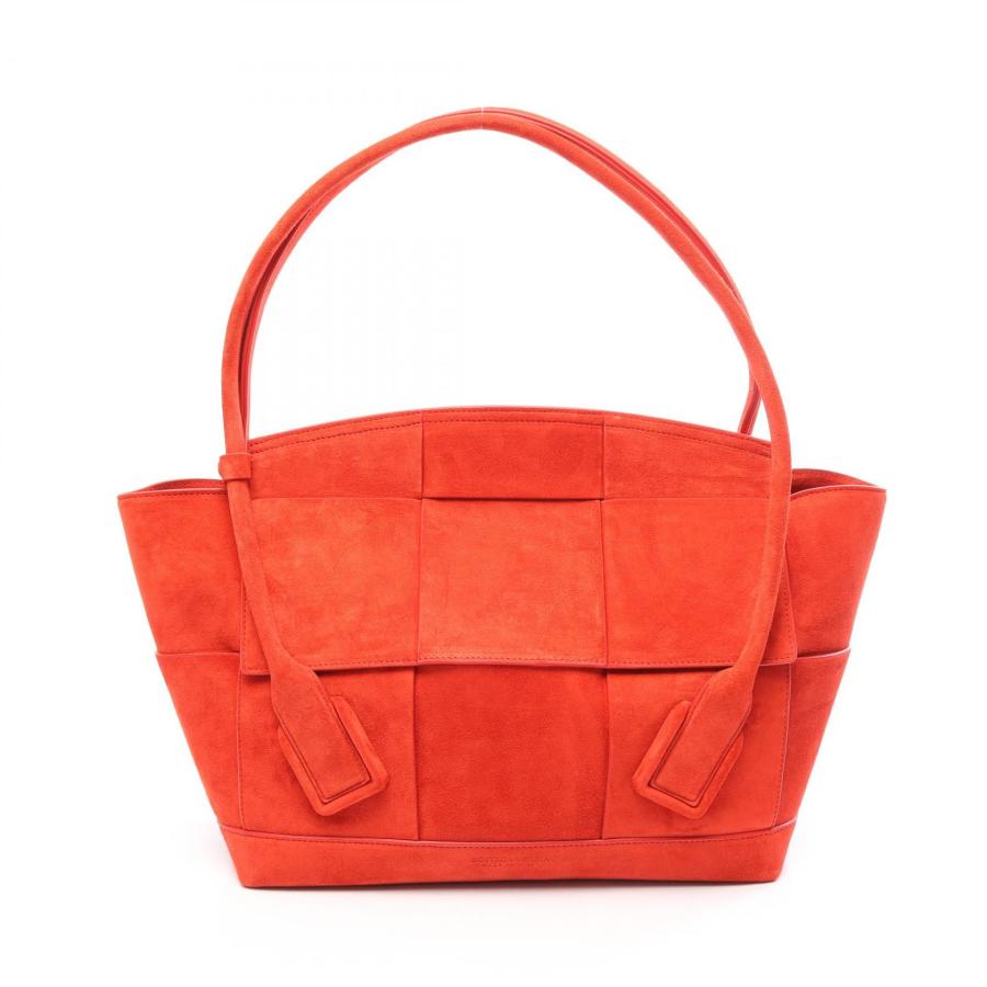 Bottega Veneta イントレチャート トートバッグ オレンジ ボッテガヴェネタ アルコ マキシイントレチャート ブランドオフ