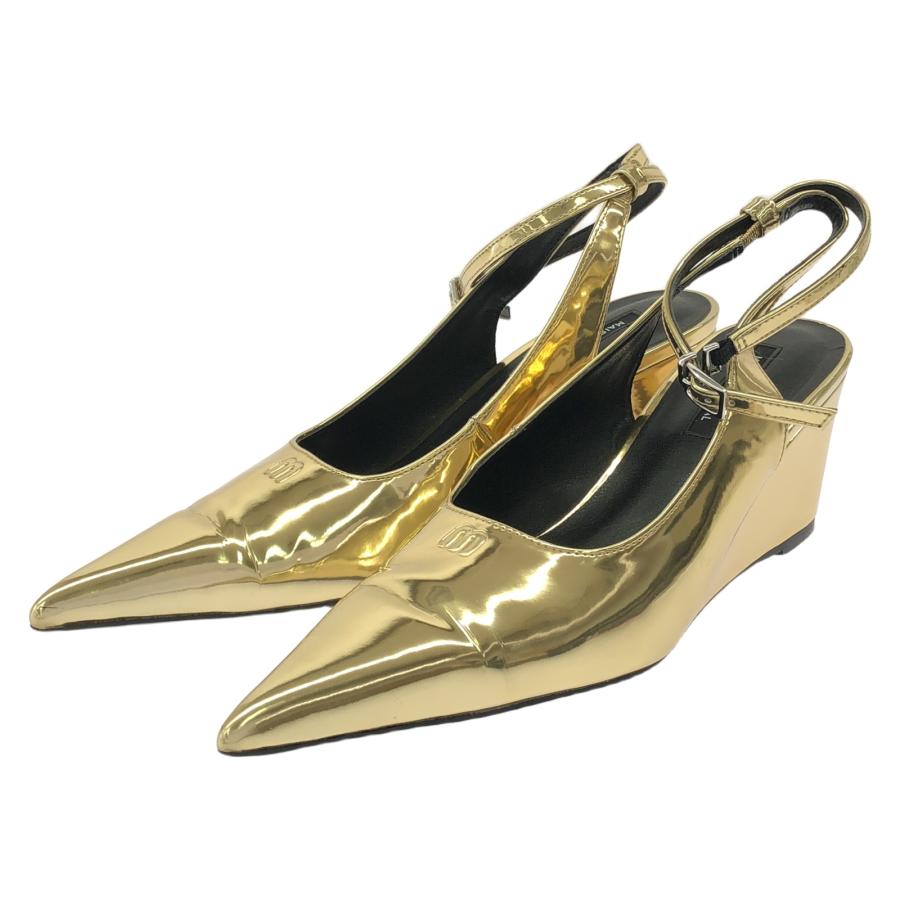 メゾンスペシャル 2way Pointed Wedge Pumps パンプス ゴールド  