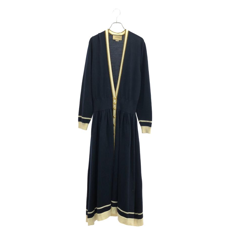GUCCI（グッチ） ワンピース ネイビー オフホワイト 713541 ブランド