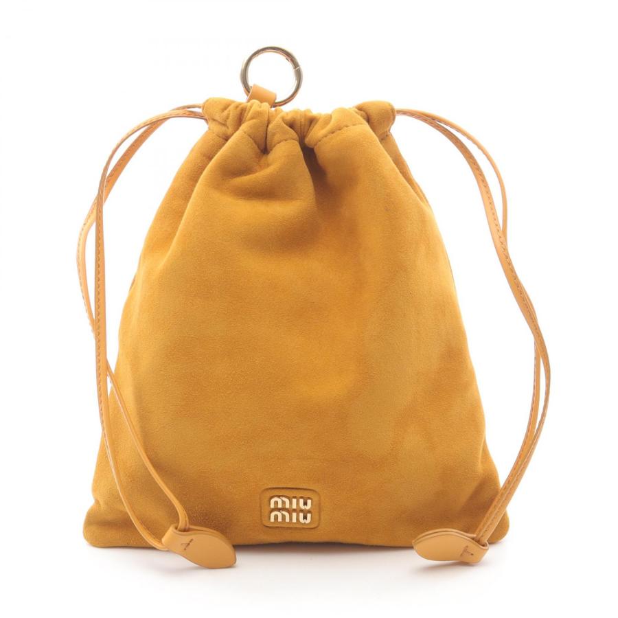 miumiu スエードポーチ　rie ミュウ CAMOSCIO ブランドオフ Miu スウェード ポーチ スエード 中古