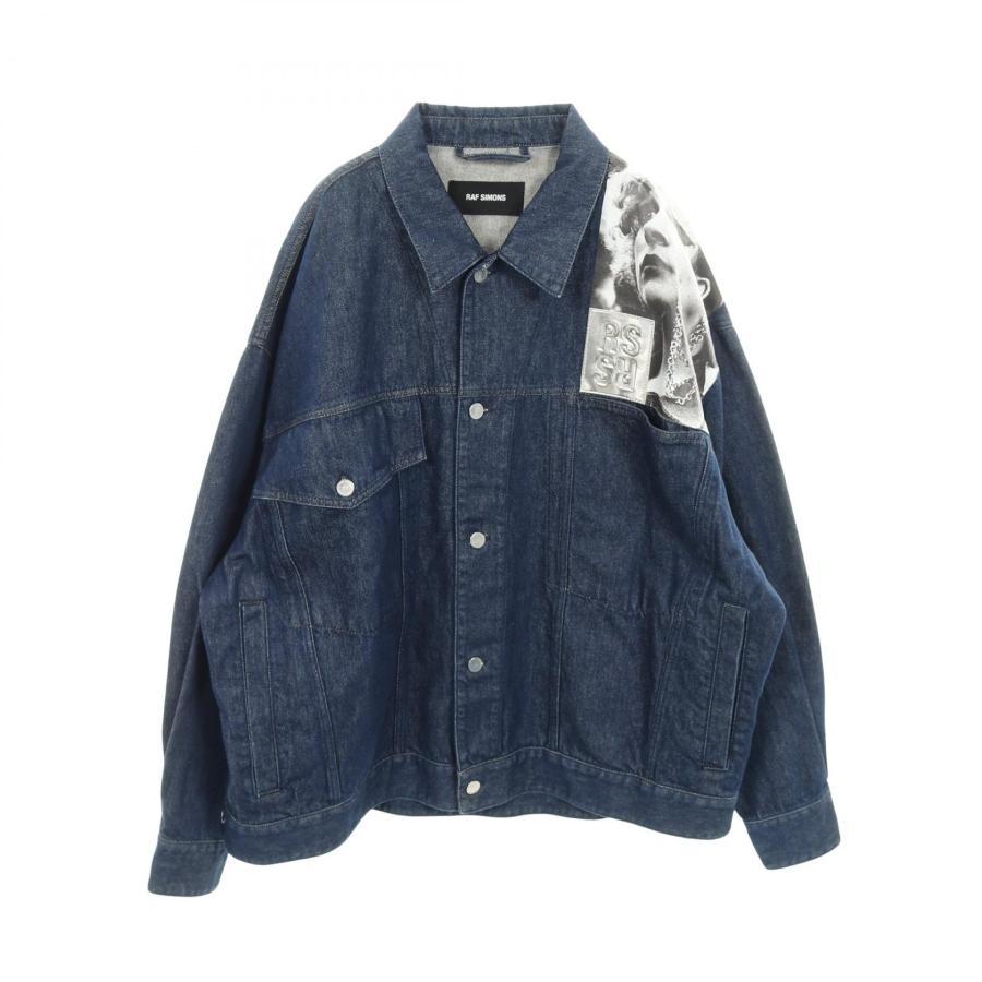 raf simons ラフシモンズ 18ss neworder デニムジャケット Yahoo!オークション - RAF SIMONS 18SS Oversized Denim Jacket Techni