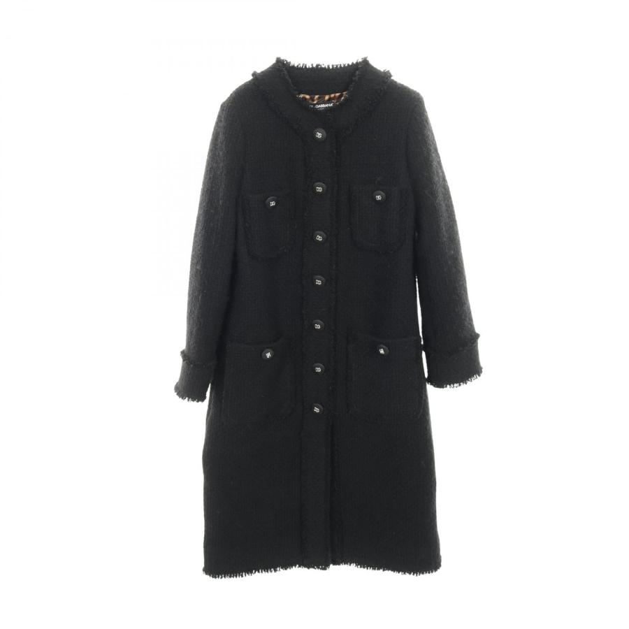 ドルチェアンドガッバーナ DGロゴボタン シングルブレスツイードコート  