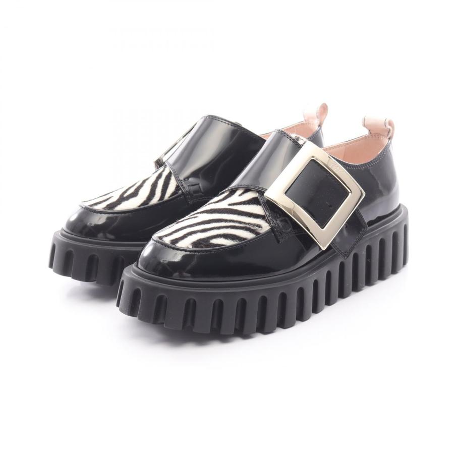 ロジェ ヴィヴィエ Roger Vivier Viv Go-Thick ローファー 靴 レザー レザー レディース ブラック系 【中古】 ロジェ ヴィヴィエ Viv Go-Thick ブランドオフ Roger Vivier レザー