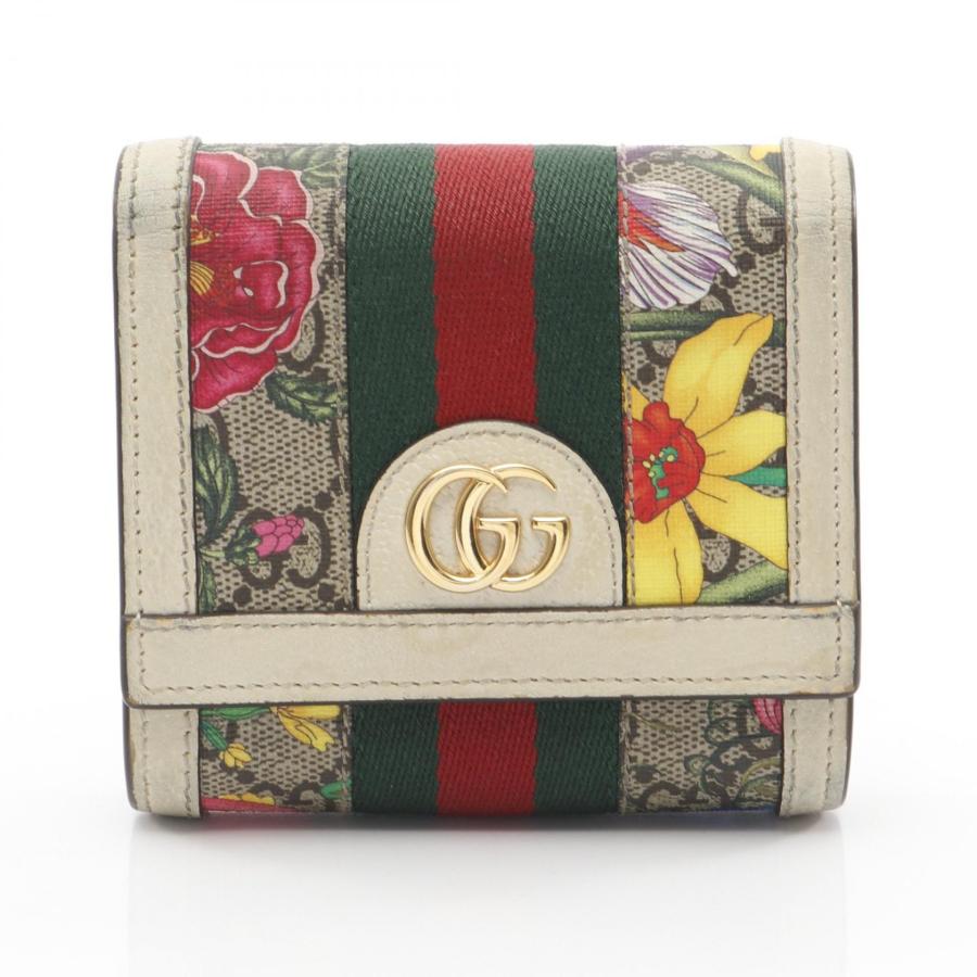 GUCCI（グッチ） オフィディア GGフローラ ウォレット シェリーライン