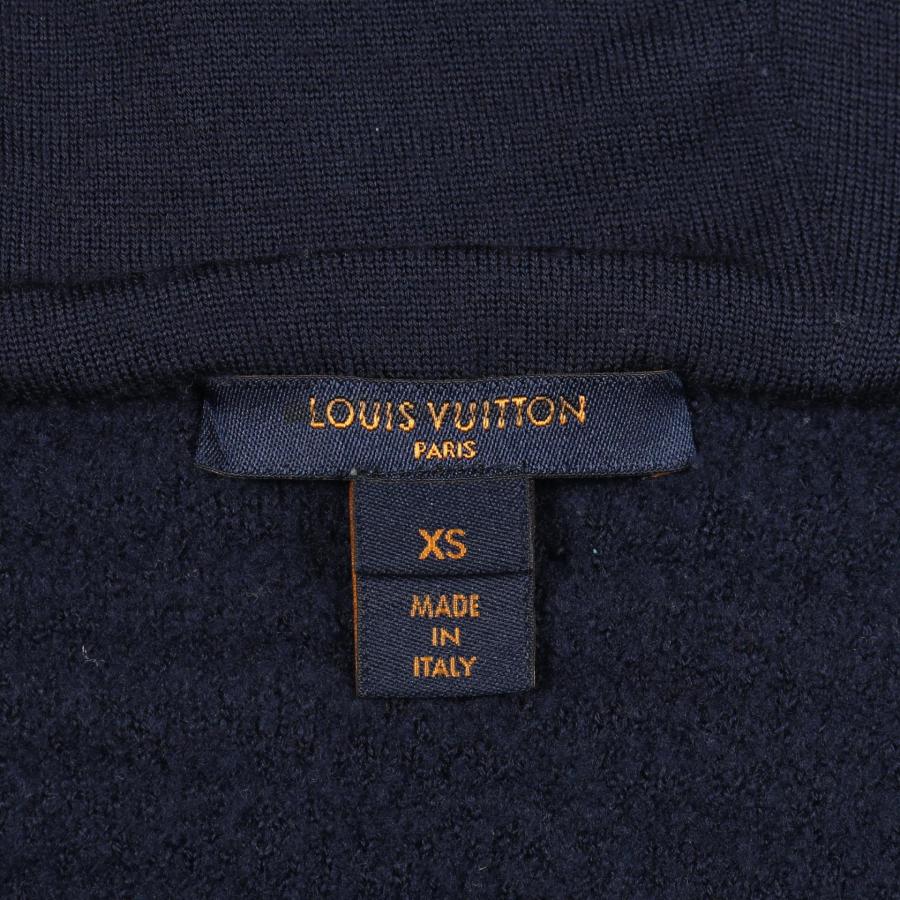 美品　ルイヴィトン　パーカー　LVロゴ　エンボス　ダミエ　ダークネイビー　L LOUIS VUITTON（ルイ・ヴィトン） ロゴエンボス ブランドオフ パーカー