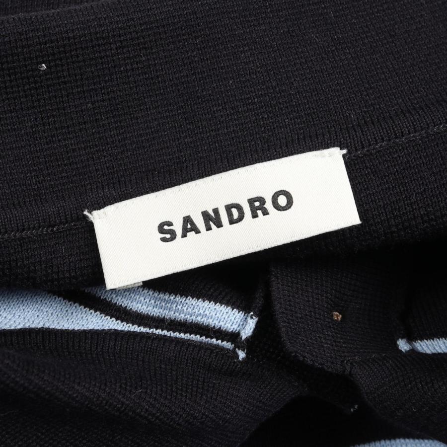 サンドロ ニット ブランドオフ sandro コットン ポロシャツ 中古