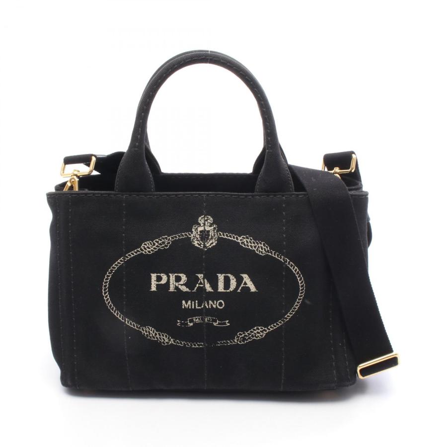 PRADA カナパ ブラックキャンバスバッグ☆*。大 PRADA（プラダ） CANAPA カナパ ブランドオフ その他 トートバッグ
