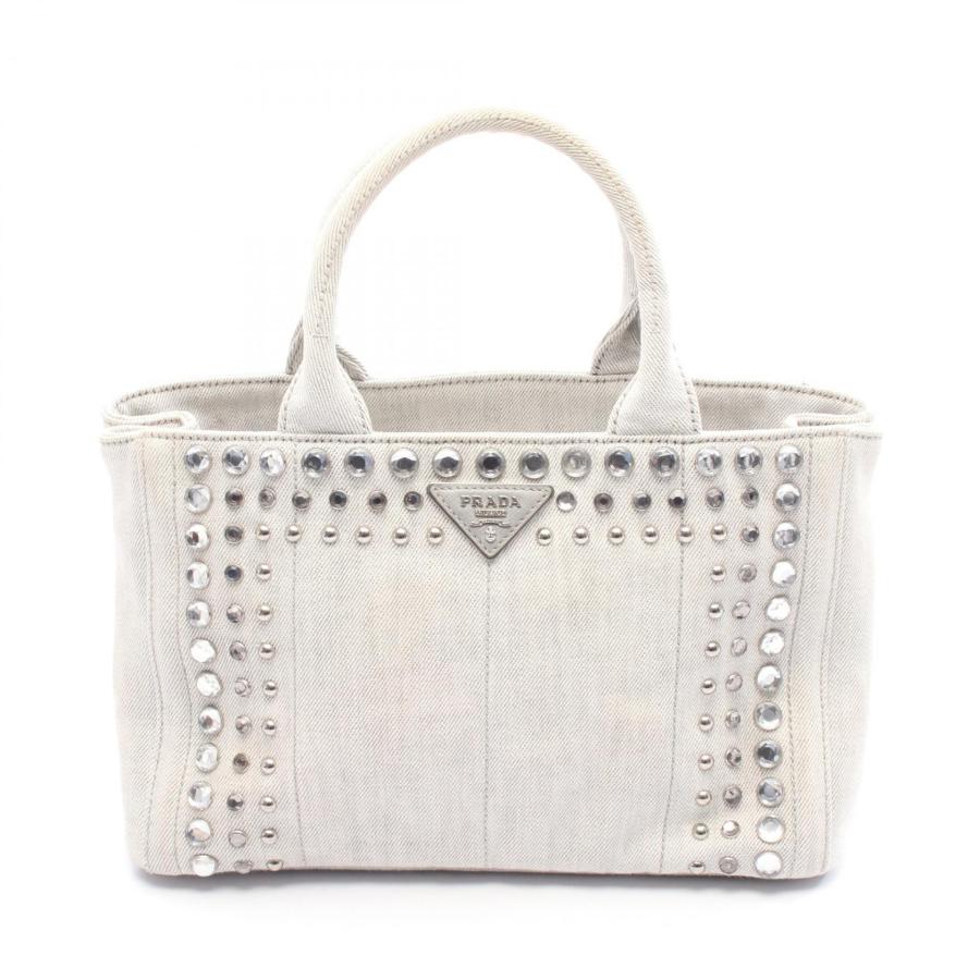 (まる様向け)　PRADA デニム ハンドバッグ　カナパ PRADA（プラダ） CANAPA カナパ ブランドオフ デニム トートバッグ