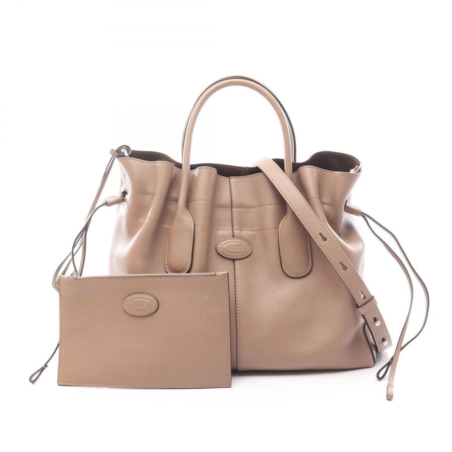 ■ TOD'S（トッズ） 良品 / レザー/ハンドバッグ/ ベージュ系 □ TOD'S（トッズ） 良品 / レザー/ハンドバッグ/ ベージュ系