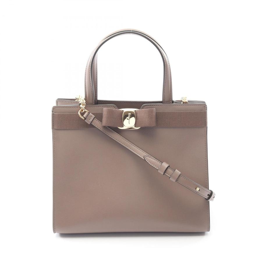 希少【Salvatore Ferragamo】ハンドバッグ　ヴァラリボン サルヴァトーレフェラガモ ヴァラリボン ブランドオフ Salvatore