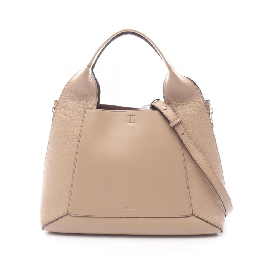 美品 FURLA フルラ Gilda M TOTE レザー 2WAY ハンドバッグ ショルダーバッグ ベージュ レディース 古着 中古 USED FURLA（フルラ） ハンドバッグ GILDA M TOTE ジルダ WB00513 BX0181