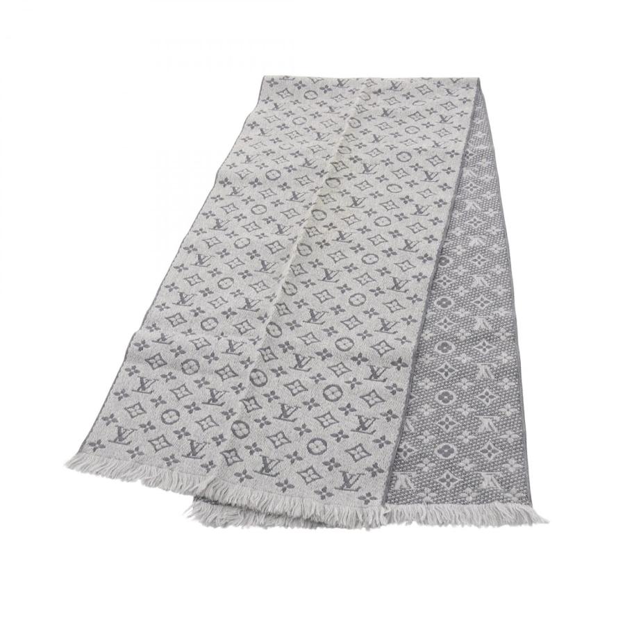 【ルイヴィトン】マフラー モノグラムクラシック グリクレール　グレー　メンズ LOUIS VUITTON（ルイ・ヴィトン） モノグラム クラシック グリクレール