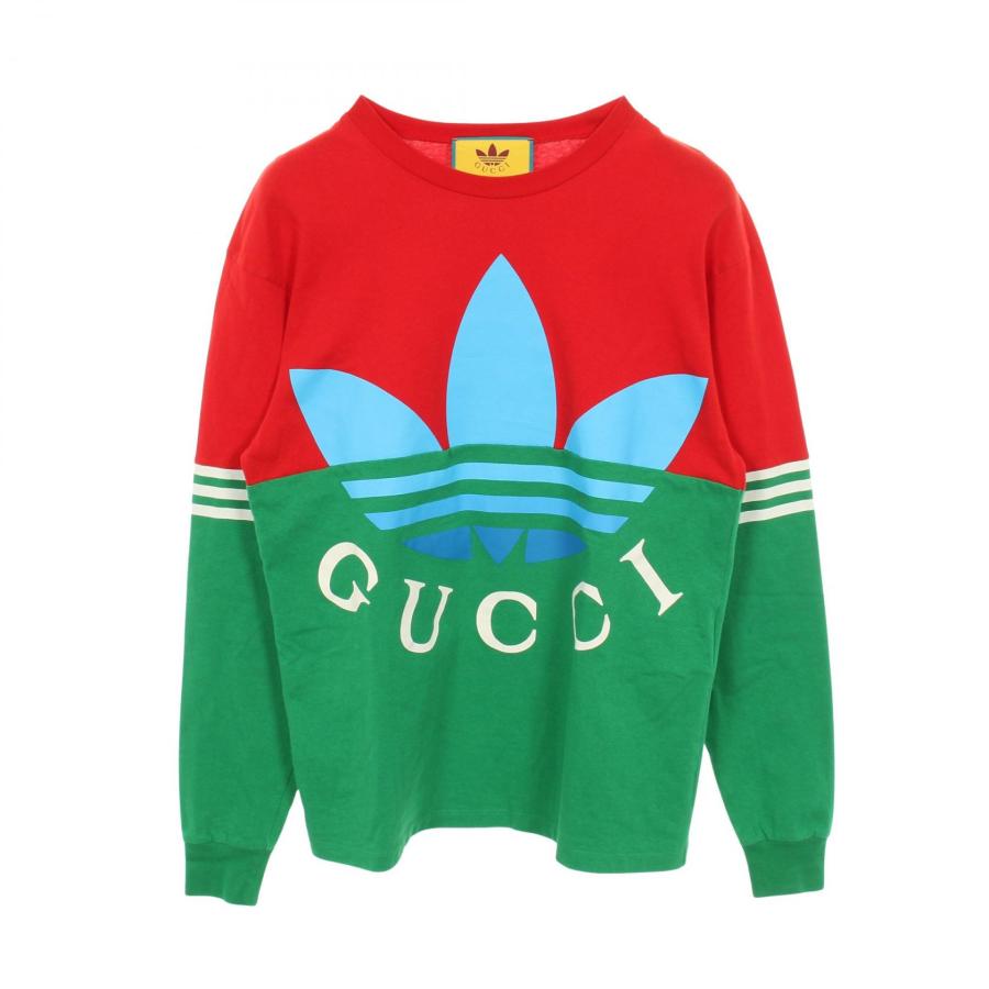 GUCCI（グッチ） × adidas ブランドオフ コットン 長袖Tシャツ 中古