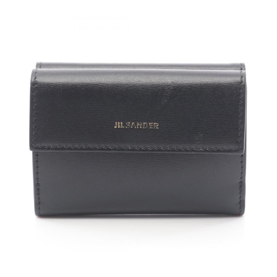 JIL SANDER（ジルサンダー） ブランドオフ レザー 三つ折り財布 カーフ