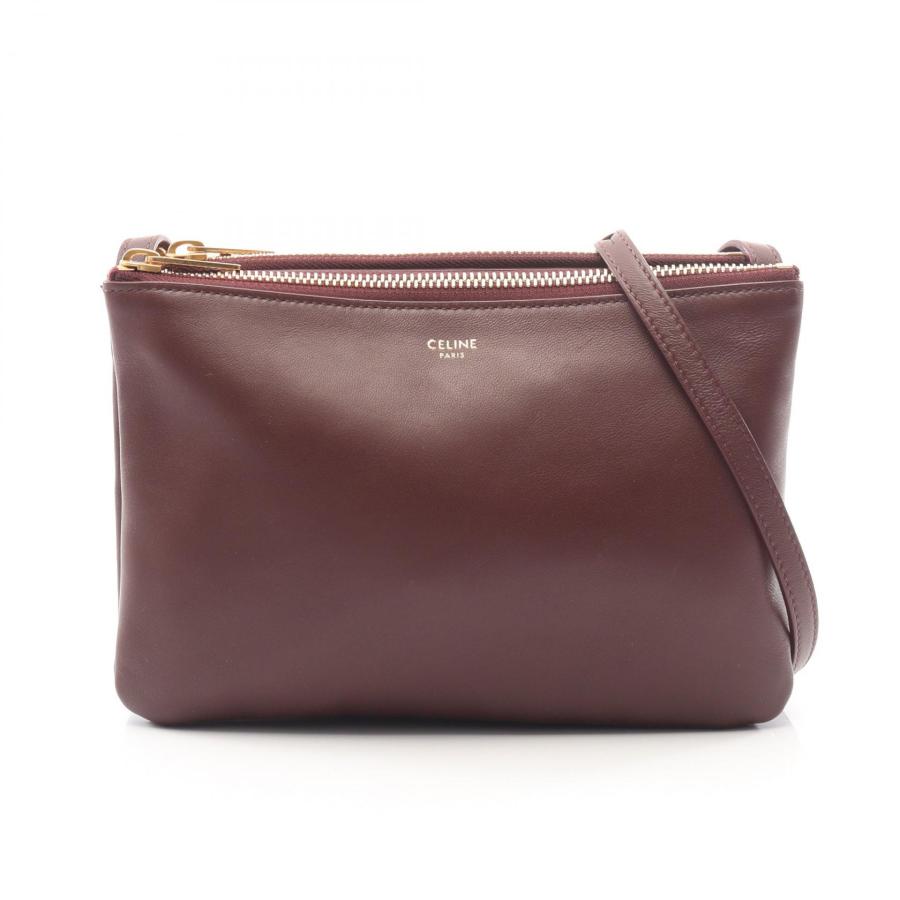 専用☆ celine セリーヌ トリオ スモール 美品 CELINE（セリーヌ） TRIO SMALL トリオ スモール ブランドオフ レザー