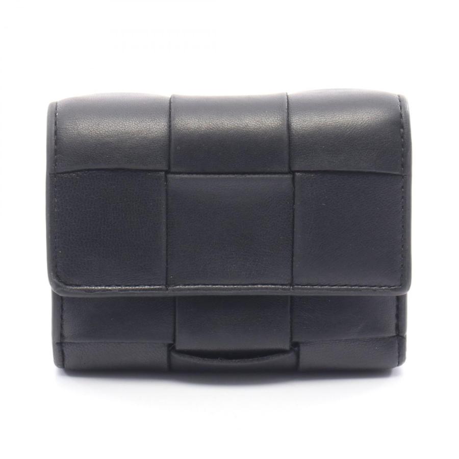 ボッテガ BOTTEGA VENETA 三つ折り財布 中古品 イントレチャート BOTTEGA VENETA（ボッテガ・ヴェネタ） 中古 三折財布 レディース