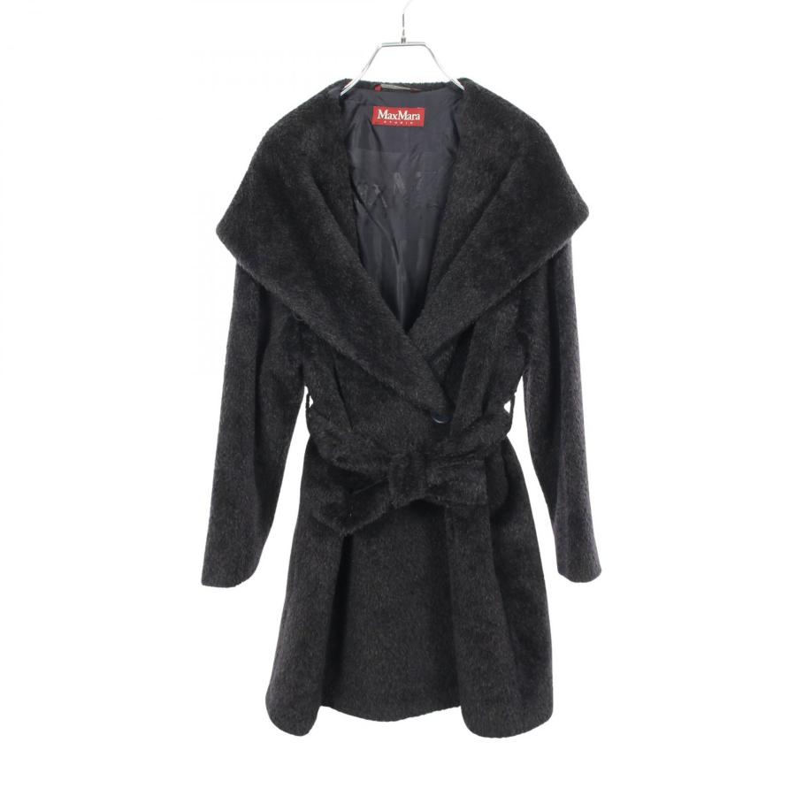 Max Mara Studio アルパカウールフーデッドコート 【公式通販】
