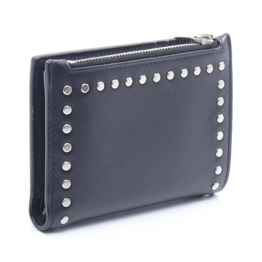 SAINT LAURENT PARIS 二つ折 財布 スタッズ サンローラン サンローランパリ スタッズ ブランドオフ SAINT LAURENT PARIS レザー