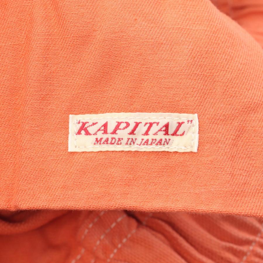 KAPITAL（キャピタル） 爆買 リペアマントラックパンツ ロゴプリント