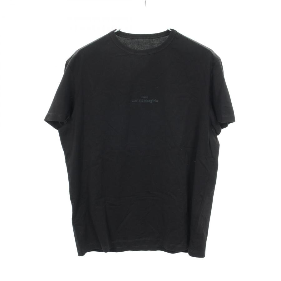 Maison Margiela 10 メンズ Tシャツ ブラック　イタリア製 メゾンマルジェラ10 ロゴ刺繍 ブランドオフ Maison Margiela 10