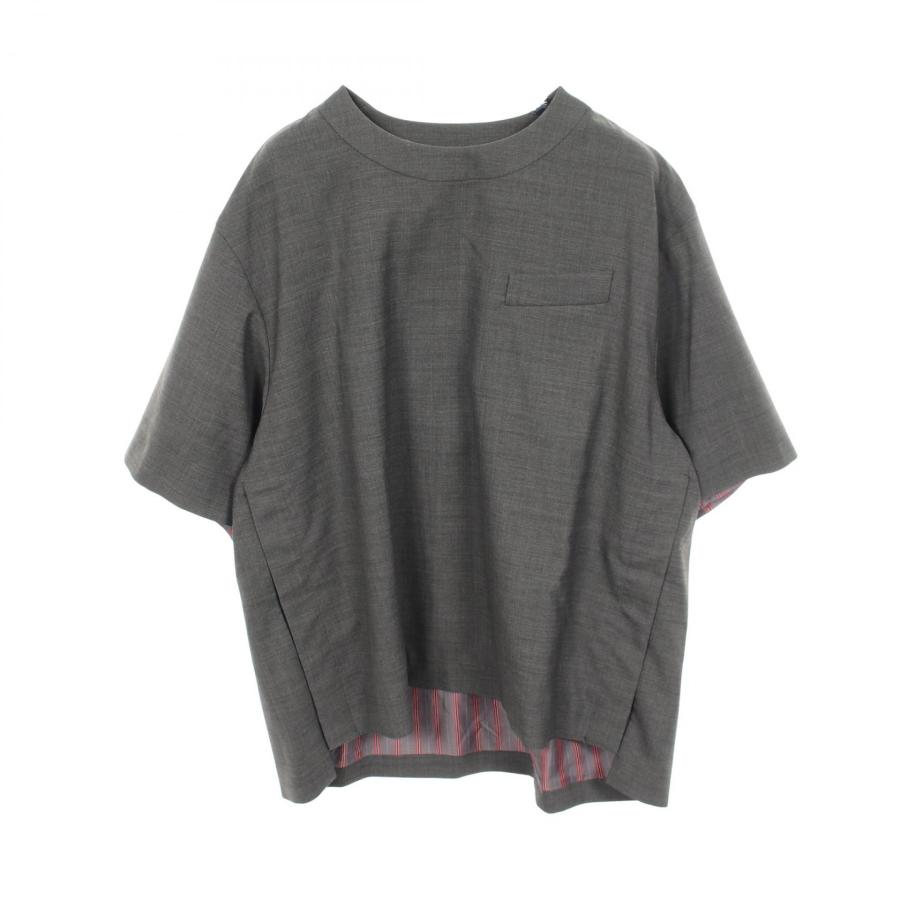 sacai（サカイ） SUITING PULLOVER 半袖 ブランドオフ ウール
