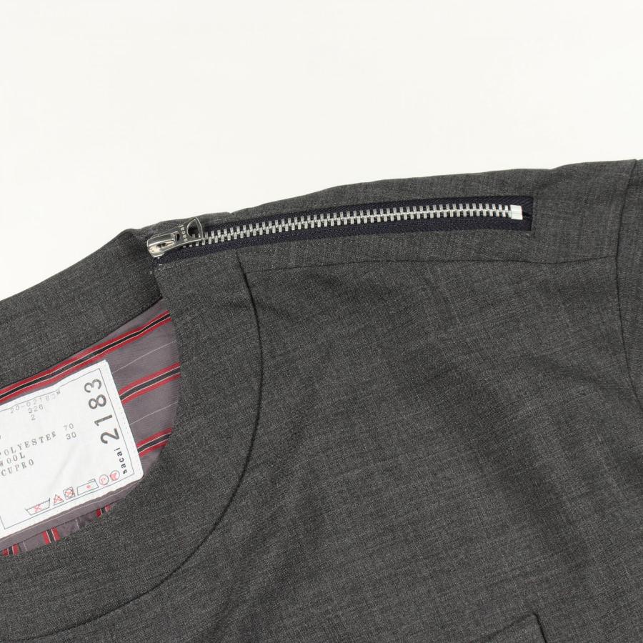 sacai（サカイ） SUITING PULLOVER 半袖 ブランドオフ ウール