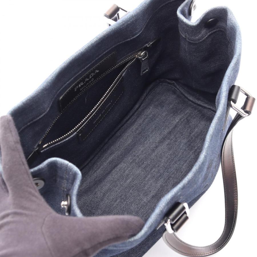PRADA（プラダ） DENIM + VITELLO ブランドオフ デニム トートバッグ