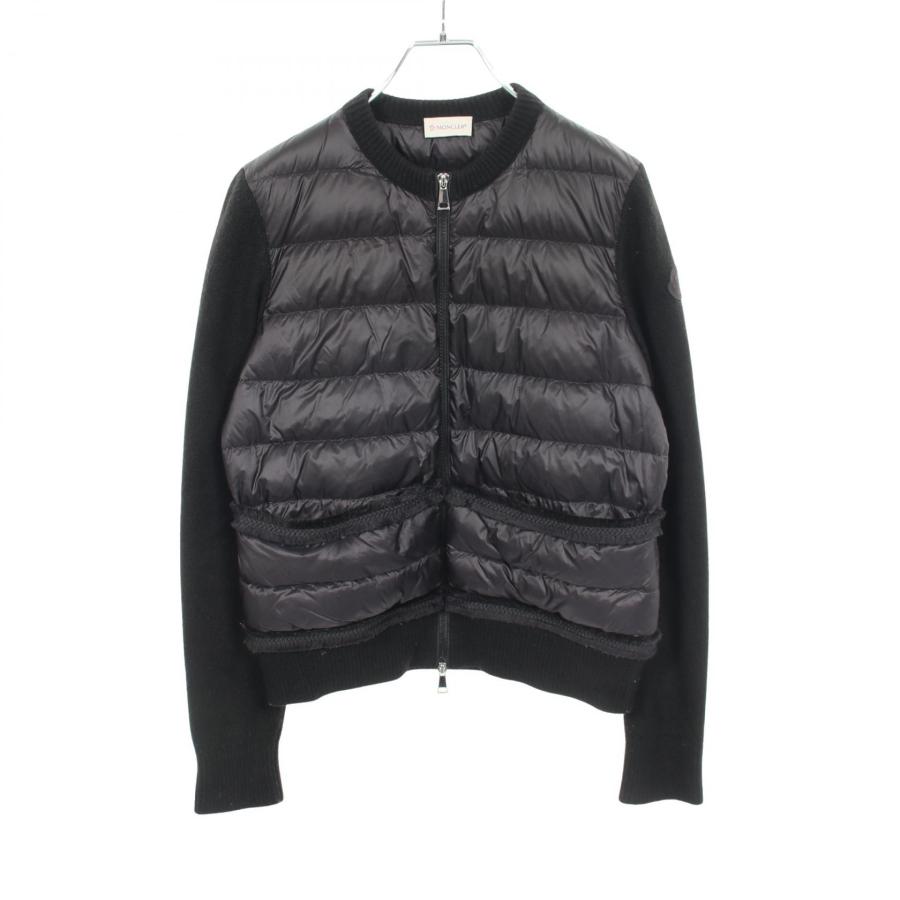 MONCLER ニット切替ダウンジャケット レディース3 ダウン【値下】 MONCLER（モンクレール） ニット切替 ブランドオフ ナイロン ダウン