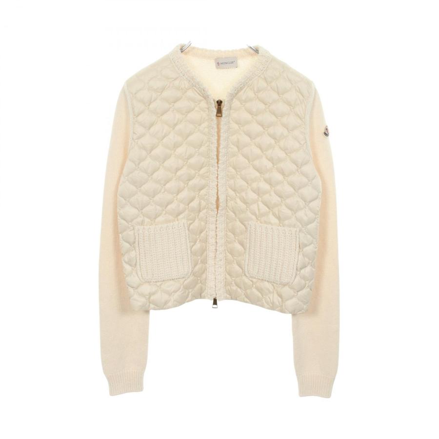 【新品未使用】MONCLER モンクレール　ニットカーディガン　ダウン　3ani MONCLER（モンクレール） ニット カーディガン 切替 ブランドオフ