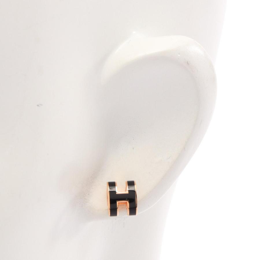 HERMES エルメス ポップアッシュ H ピアス シルバー ホワイト 箱付き 