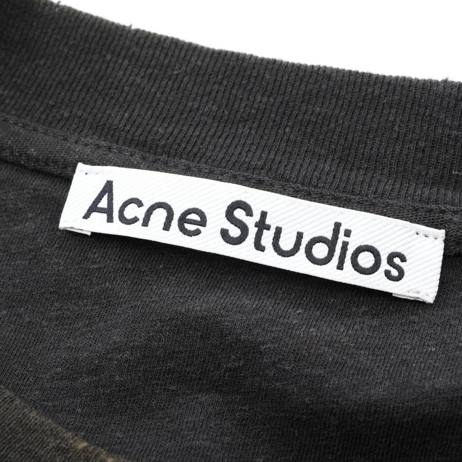 アクネストゥディオズ スプレー加工 ヴィンテージ加工 ロゴプリント