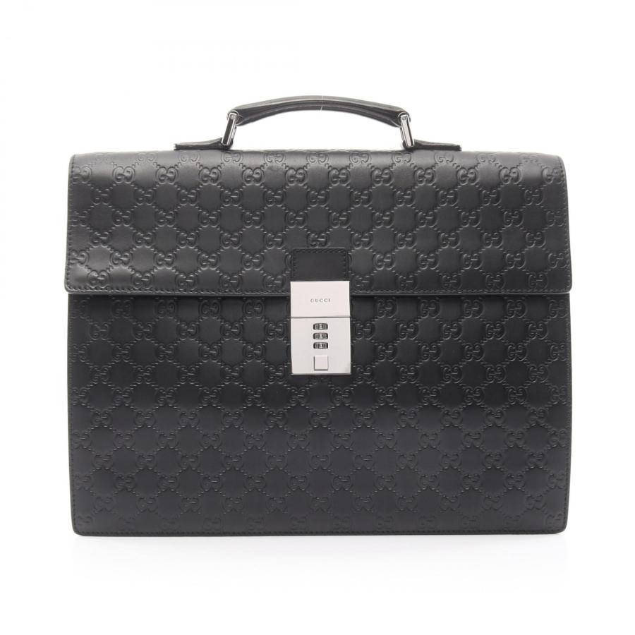 GUCCI（グッチ） グッチシマ ブランドオフ レザー ビジネスバッグ