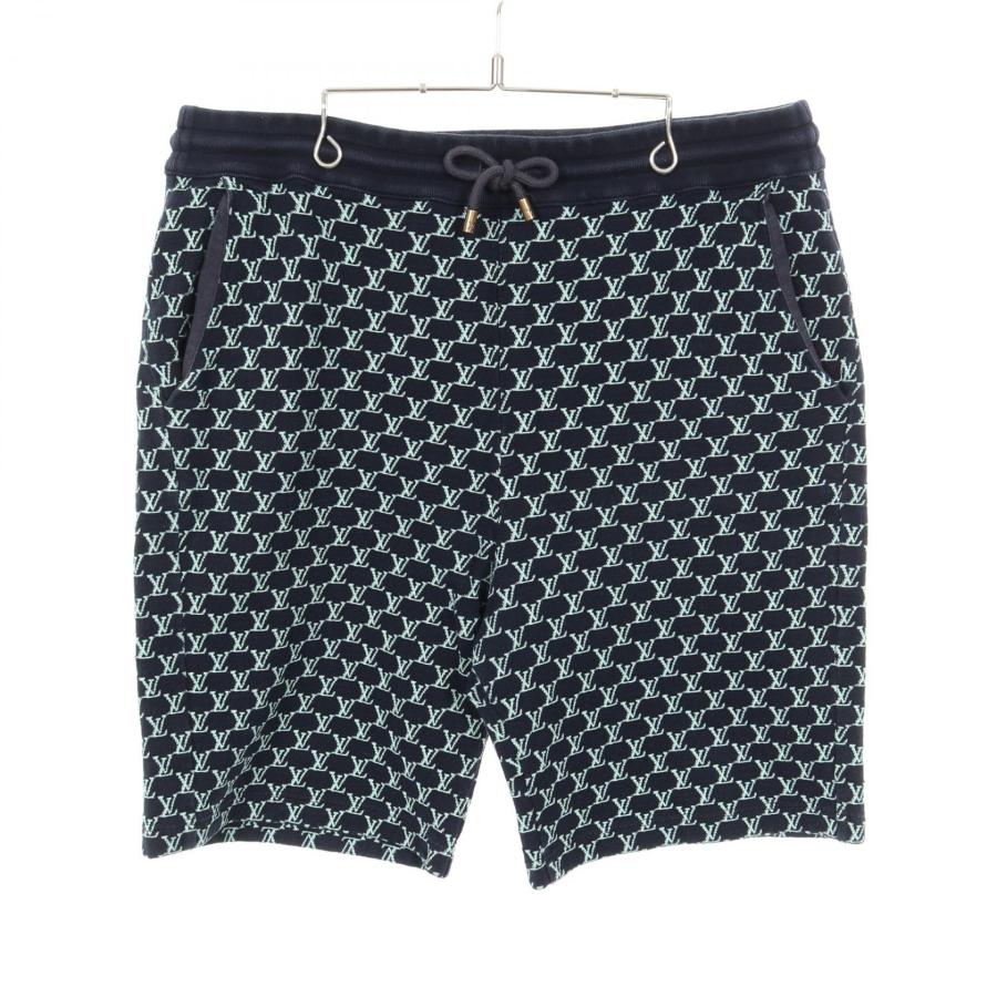 LOUIS VUITTON ショートパンツ　モノグラム　ネイビー　Mサイズ LOUIS VUITTON（ルイ・ヴィトン） モノグラム ショート ブランドオフ