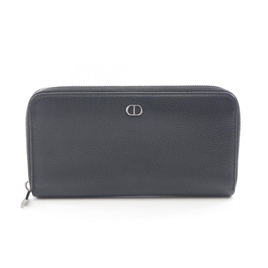 現行　DIOR ディオール CD ICON ラウンドファスナー 財布 レザー ディオール CD Icon ロングジップウォレット ブランドオフ Dior レザー