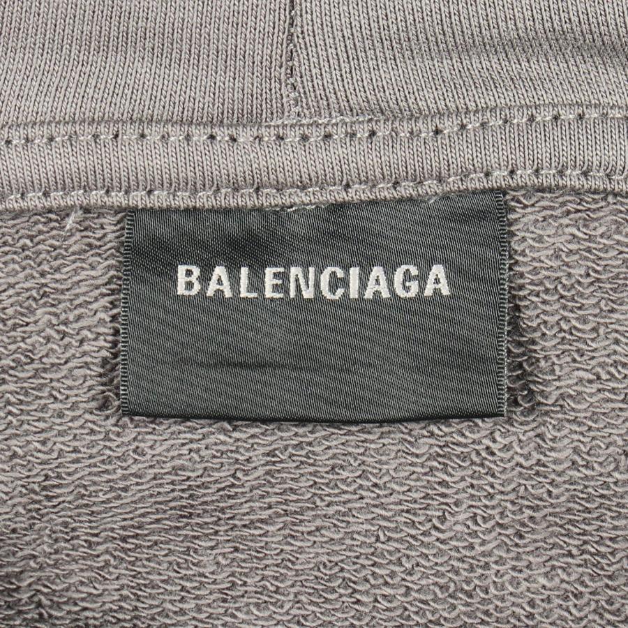 BALENCIAGA（バレンシアガ） ロゴ刺繍 ブランドオフ コットン パーカー
