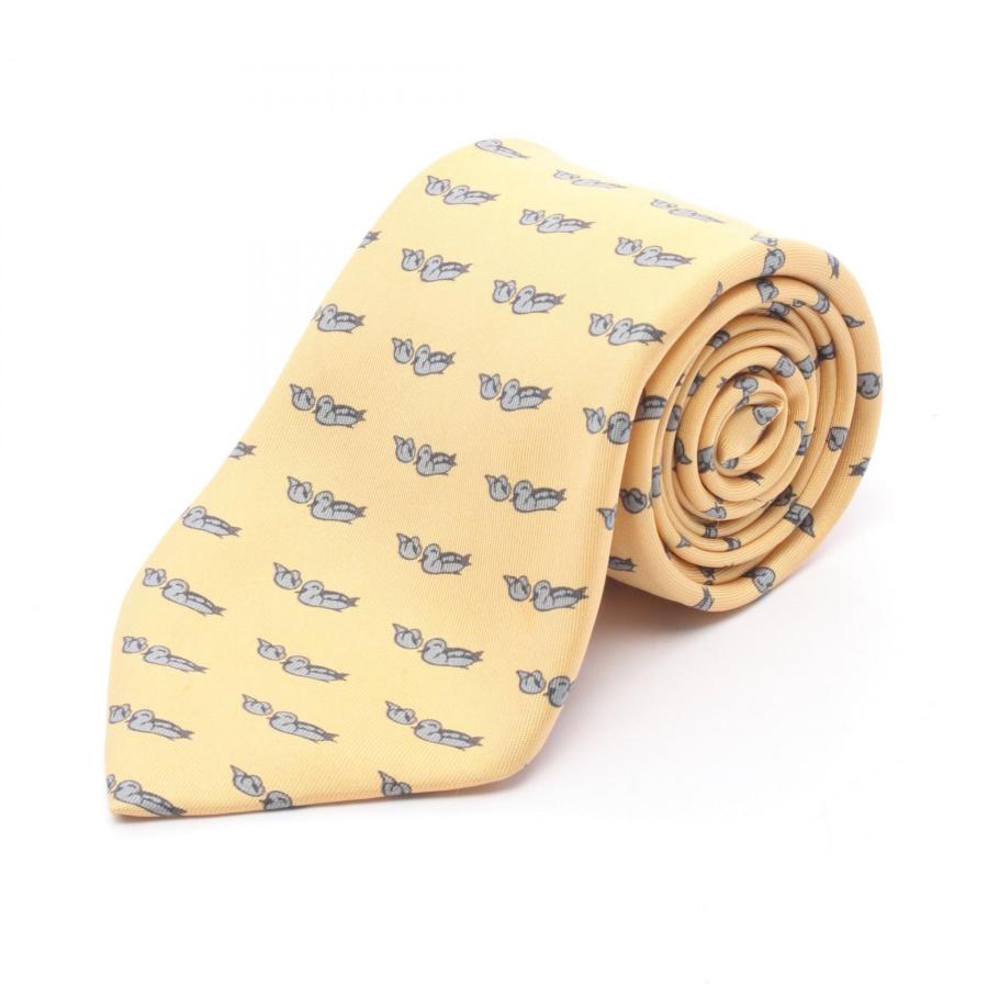 HERMES（エルメス） ネクタイ 鳥柄 ブランドオフ シルク ネクタイ 中古
