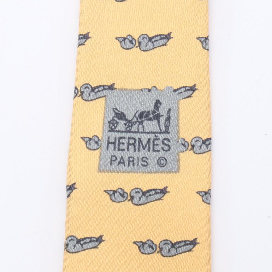 HERMES（エルメス） ネクタイ 鳥柄 ブランドオフ シルク ネクタイ 中古