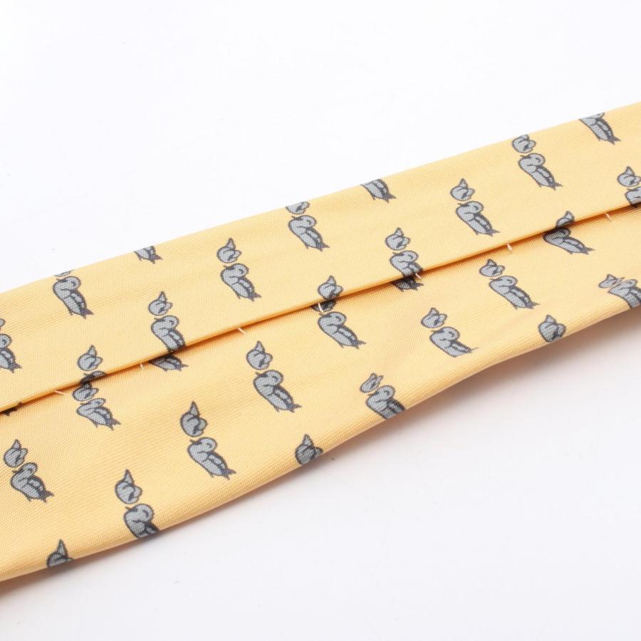 HERMES（エルメス） ネクタイ 鳥柄 ブランドオフ シルク ネクタイ 中古
