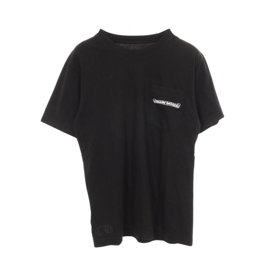 希少 CHROME HEARTS スクロールラベル Tシャツ L オールドクロム クロムハーツ スクロールラベル USAバックロゴ ブランドオフ CHROME