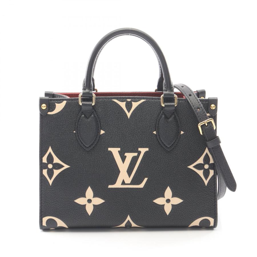 ぷ*ん様 【美品】LOUIS VUITTON オンザゴー PM ハンドバッグ 希 LOUIS VUITTON（ルイ・ヴィトン） オンザゴーPM バイカラー 2WAY