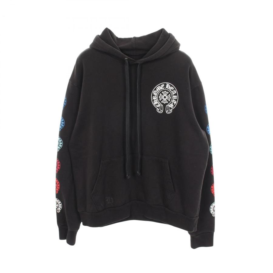 クロムハーツ CHROME HEARTS Multi Color Horseshoe Pullover Hoodie パーカー 衣料品 トップス コットン メンズ ブラック系 / マルチカラー 【中古】 クロムハーツ Multi Color Horseshoe Pullover Hoodie ブランドオフ